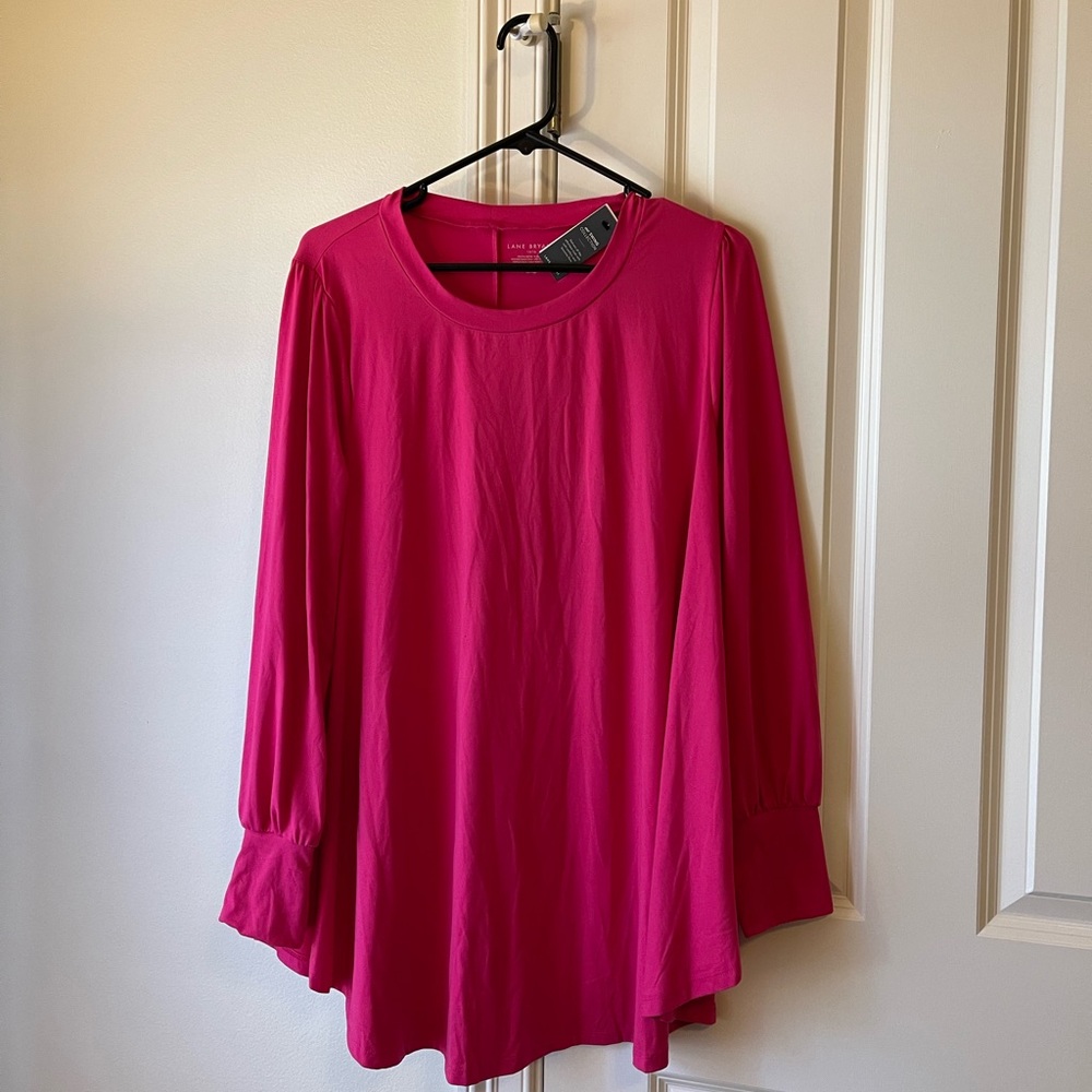 NWT Lane Bryant Pink Swing Top 14-16